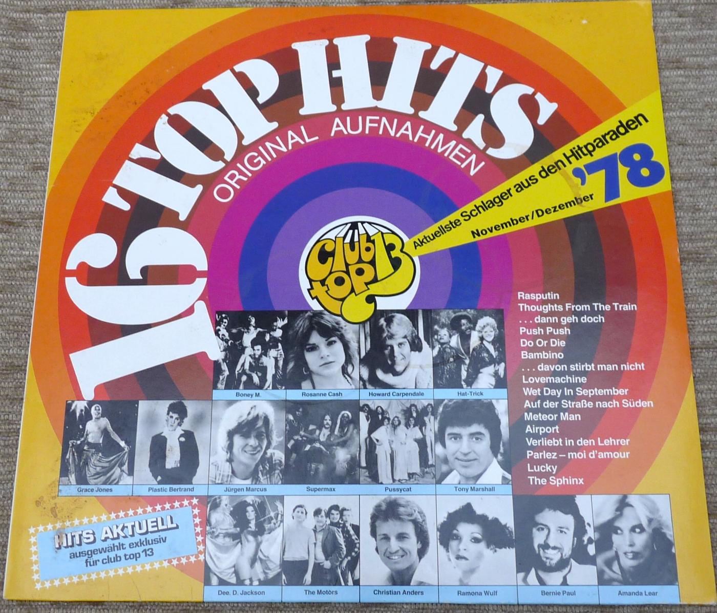 Club Top 13, 668533, 16 aktuelle Hits aus den Hitparaden, 1978